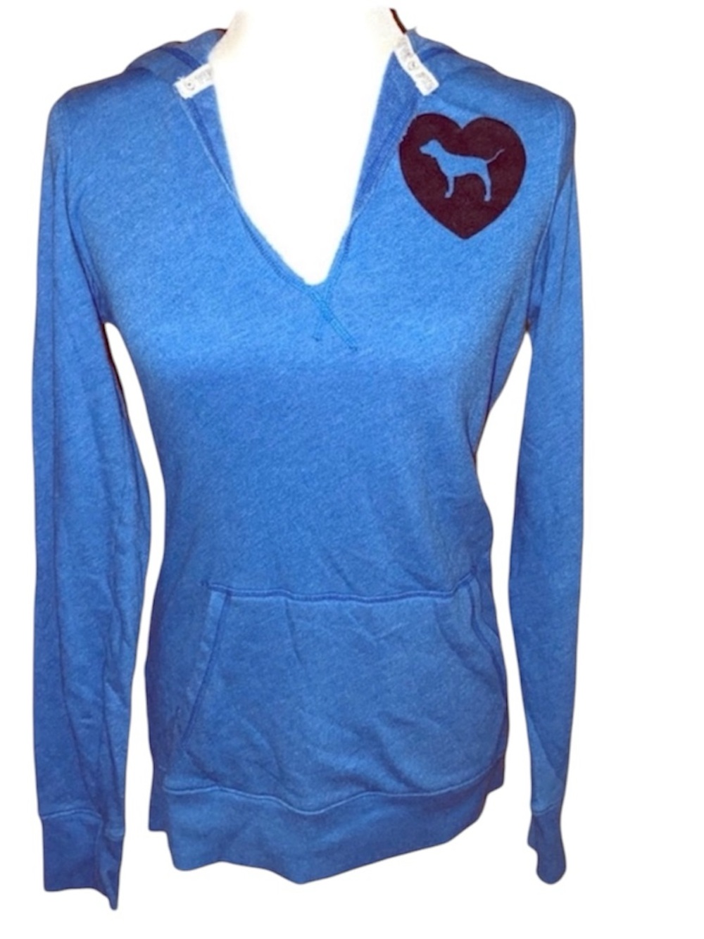 PINK Victoria Secret Blue Hoodie Sweatshirt